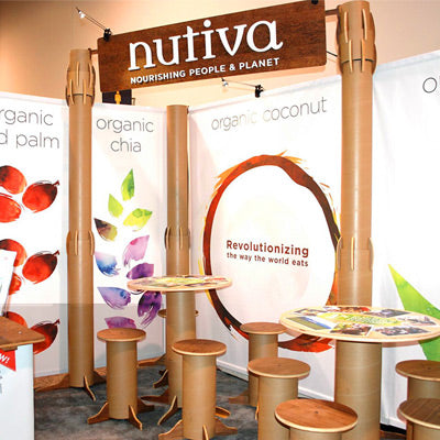 Introducing the Recyclable Tube Tradeshow Booth Building System
