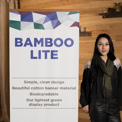 The Bamboo Banner Stand