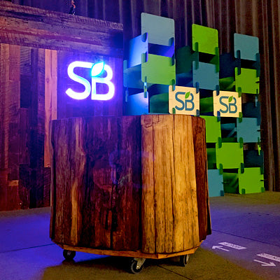 Boothster's Custom Ecofriendly Stage Design a Big Hit at the Sustainable Brands Show!!